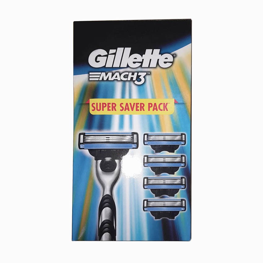 Gillette MACH3 - Super Saver Pack - Regular - P/C - 4159 (Best Selling)
