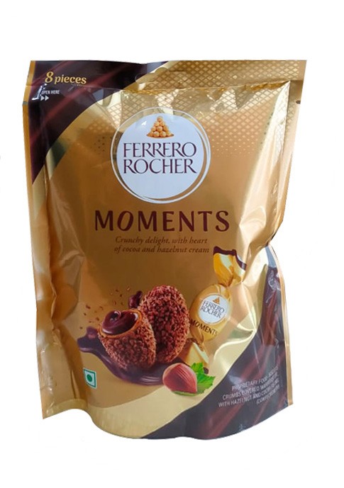 Ferrero Rocher Moments Chocolate T8 - Pack 46.4 gm - P/C - 5094