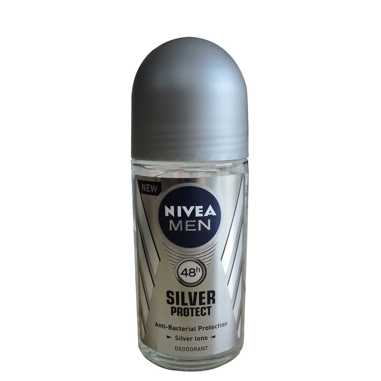 Nivea Roll On - Glass Bottle of 50ml -  MEN - Silver Protect - P/C - 2487