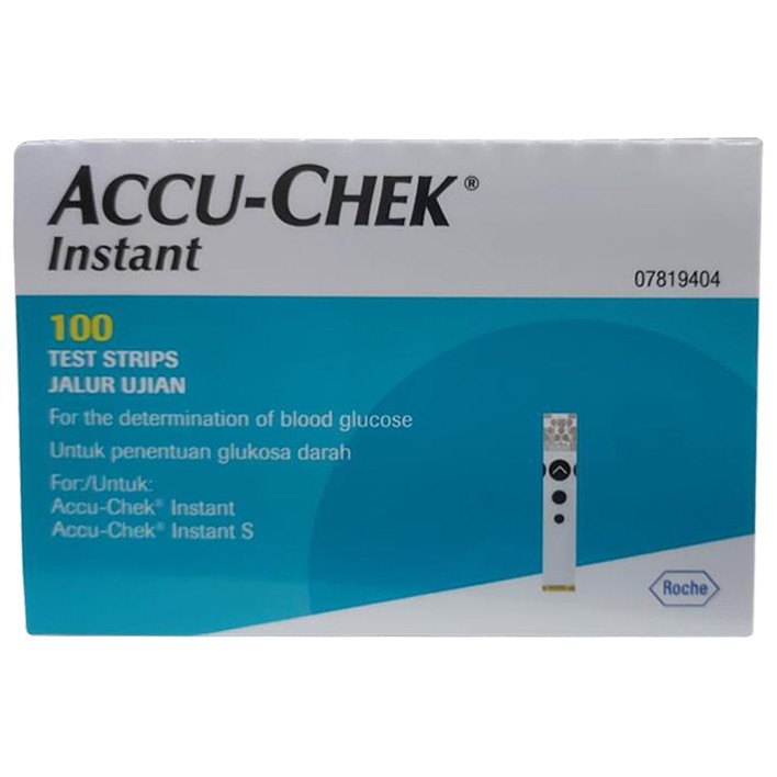 Accu-Chek Blood Glucose Test Strips - Pack of 100's - Instant - P/C - 4418